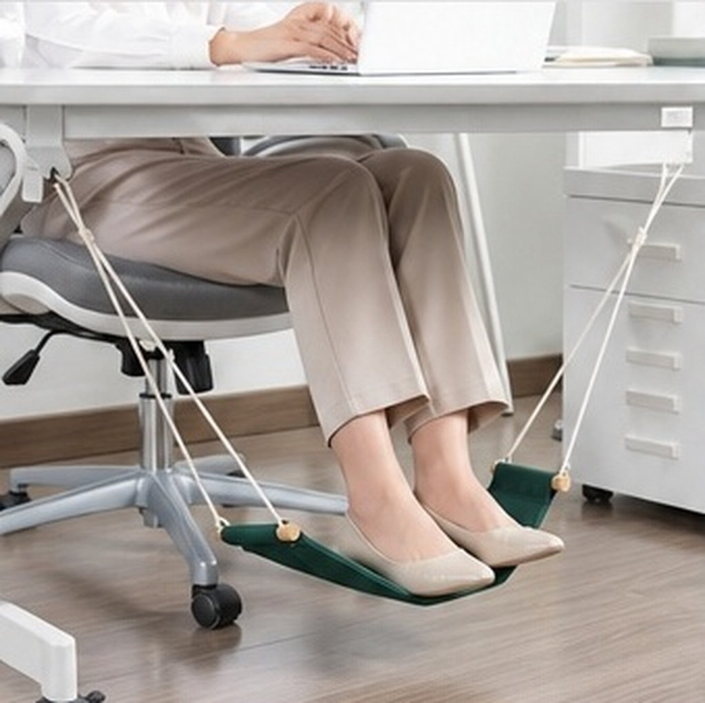Footrest Under Desk - Amaca per piedi da scrivania, poggiapiedi