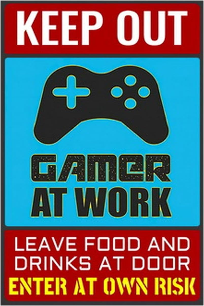 Video Gaming & Esports Usd Acc - Insegna in metallo a tema videogiochi,